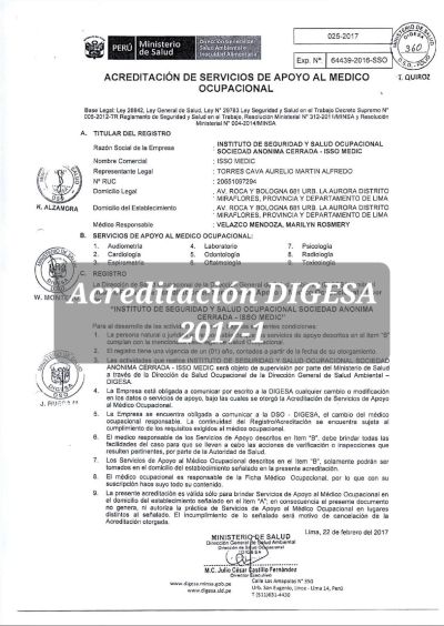 INSAD-Acreditacion DIGESA