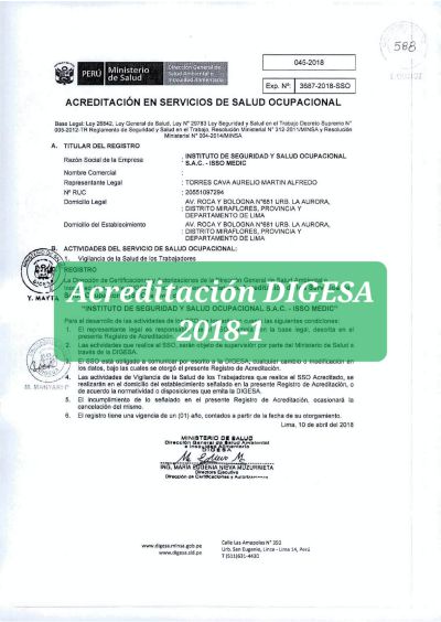 INSAD-Acreditacion DIGESA